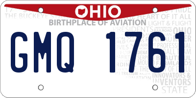 OH license plate GMQ1761