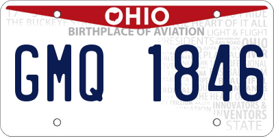 OH license plate GMQ1846