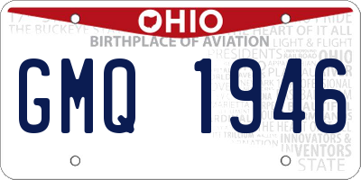 OH license plate GMQ1946