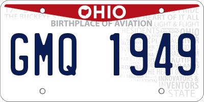 OH license plate GMQ1949