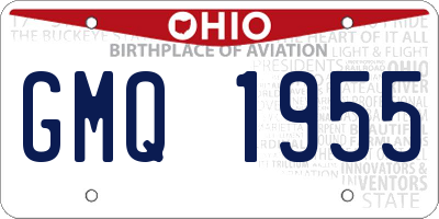 OH license plate GMQ1955