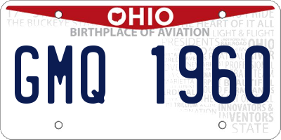 OH license plate GMQ1960