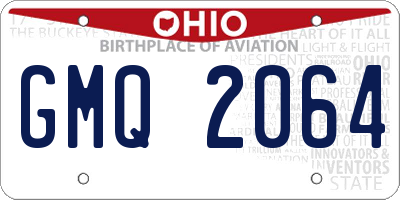 OH license plate GMQ2064