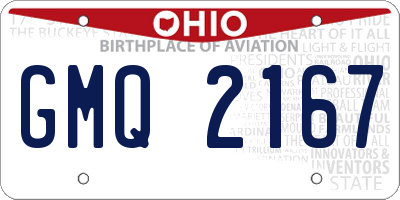 OH license plate GMQ2167