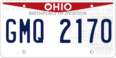 OH license plate GMQ2170