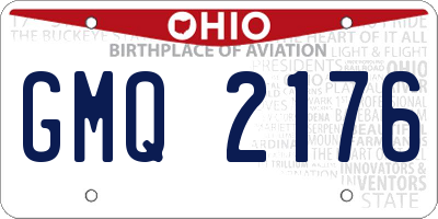 OH license plate GMQ2176