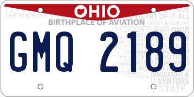 OH license plate GMQ2189