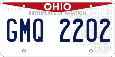 OH license plate GMQ2202