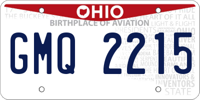 OH license plate GMQ2215