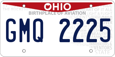 OH license plate GMQ2225