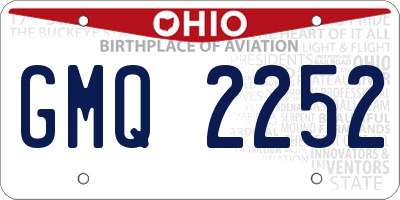 OH license plate GMQ2252