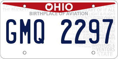 OH license plate GMQ2297