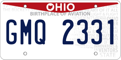 OH license plate GMQ2331