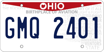 OH license plate GMQ2401