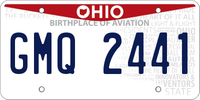 OH license plate GMQ2441