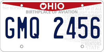 OH license plate GMQ2456