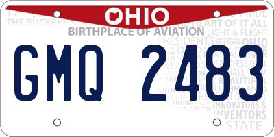 OH license plate GMQ2483