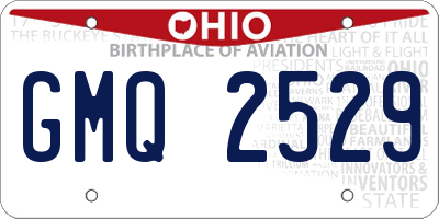 OH license plate GMQ2529