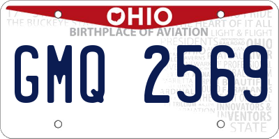 OH license plate GMQ2569