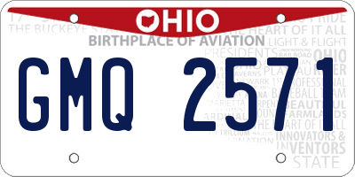 OH license plate GMQ2571