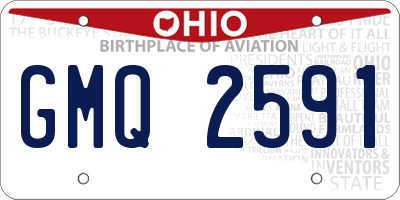OH license plate GMQ2591