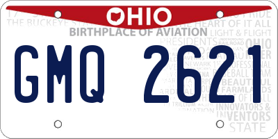 OH license plate GMQ2621