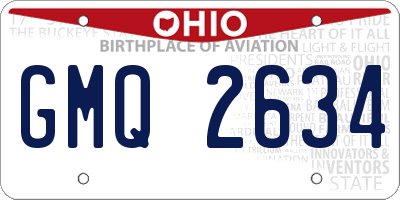 OH license plate GMQ2634