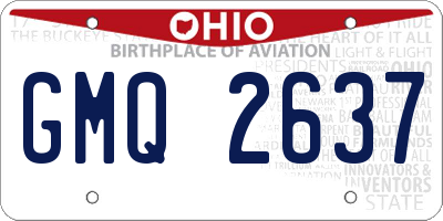 OH license plate GMQ2637
