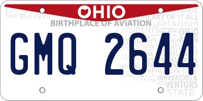 OH license plate GMQ2644