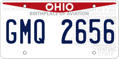 OH license plate GMQ2656