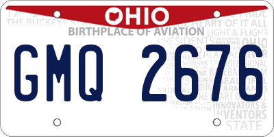 OH license plate GMQ2676