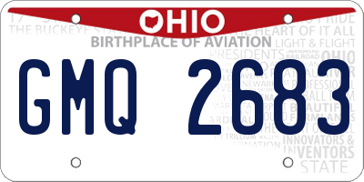 OH license plate GMQ2683