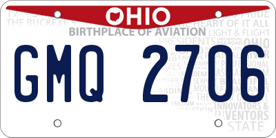 OH license plate GMQ2706