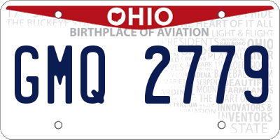 OH license plate GMQ2779