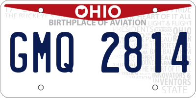 OH license plate GMQ2814