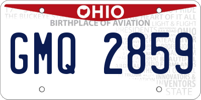 OH license plate GMQ2859