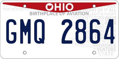 OH license plate GMQ2864