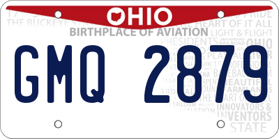 OH license plate GMQ2879