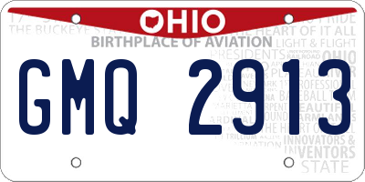 OH license plate GMQ2913