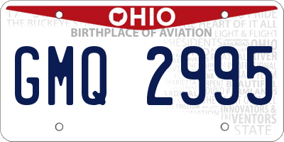 OH license plate GMQ2995