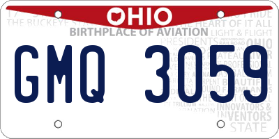 OH license plate GMQ3059