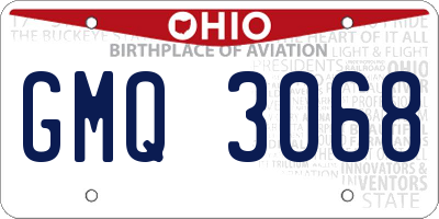 OH license plate GMQ3068