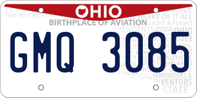 OH license plate GMQ3085