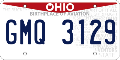 OH license plate GMQ3129