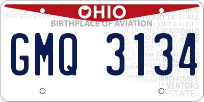 OH license plate GMQ3134