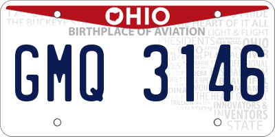 OH license plate GMQ3146