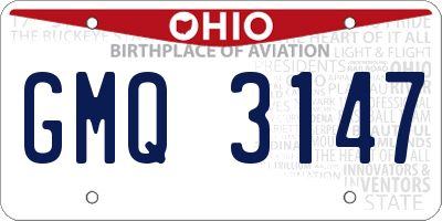 OH license plate GMQ3147