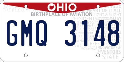 OH license plate GMQ3148