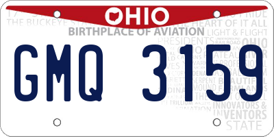 OH license plate GMQ3159