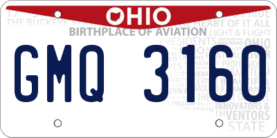 OH license plate GMQ3160